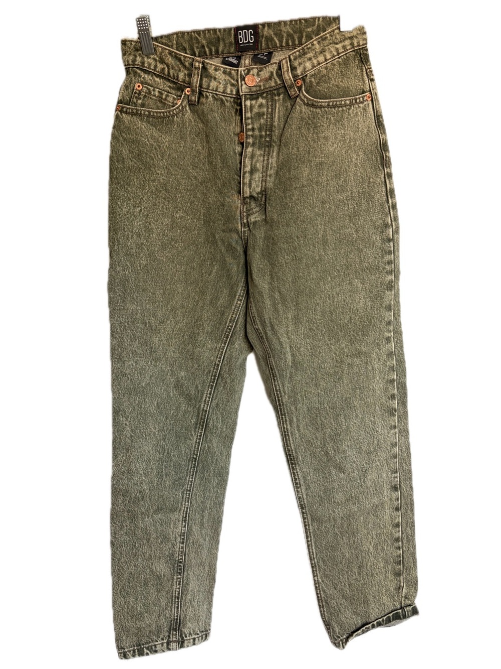 BDG Relaxed Olive Green Washed Jeans
